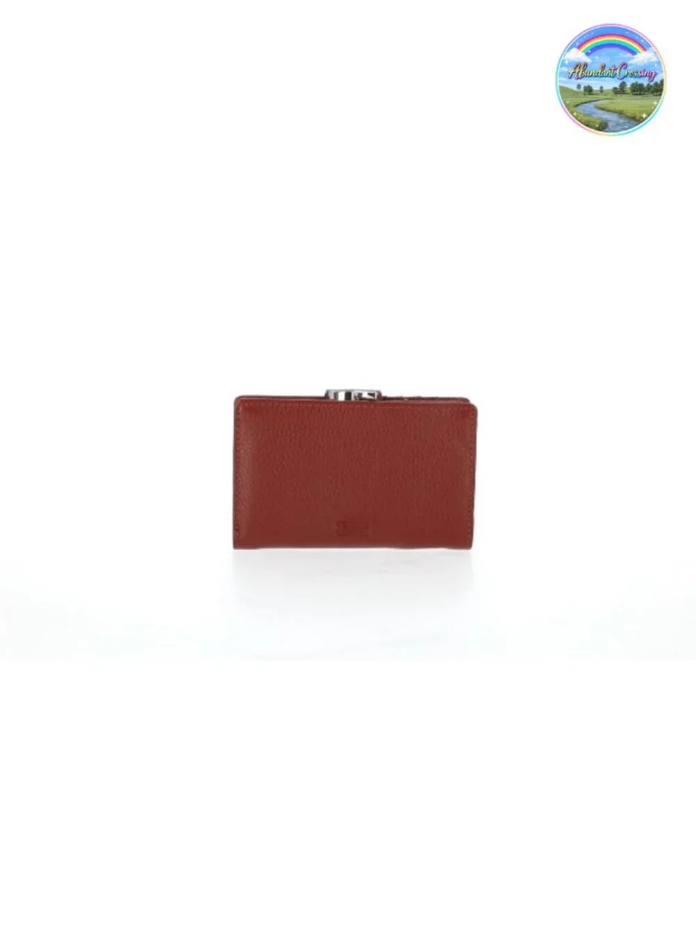 Genuine Leather Small Framed Index Clutch Wallet with 17 Card Slots